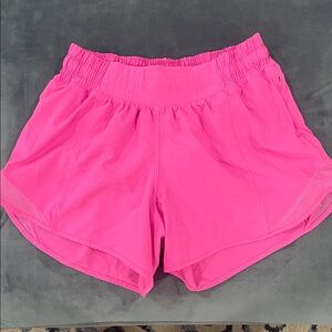lululemon athletica Bright Pink Athletic Shorts